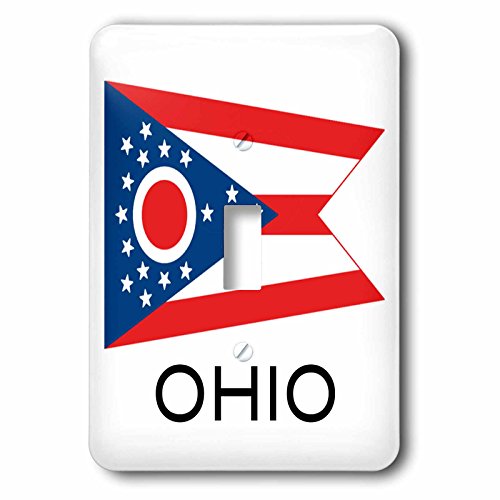 Bascule simple drapeau de l'Ohio 3dRose lsp_107385_1 commande électrique murale - 3