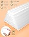 SHALL Full Size Hot Glue Sticks, 0.43” Dia x 4” Long, 120-pack Clear Hot Melt Glue Gun Sticks for All-Temp Glue Guns, Multipurpose for Kids Adults DIY Art Craft Sealing Repairing Festival Decoration