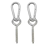 Trägt bei ordnungsgemäßer Befestigung 362,9 kg. (181 kg pro Augenschraube und Karabiner)