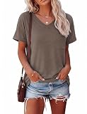 Fácil de Combinar: Esta Basica T-Shirt se adapta fácilmente a diferentes estilos. Puedes combinarla con jeans, faldas, shorts o leggings, ya sea para un look relajado o más cuidado. Diseño versátil para outfits cómodos y modernos