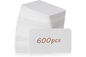 Premium Blank White Note Cards (600 pcs)