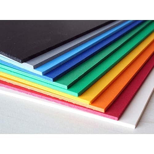 Lakeer A4 EVA Foam Sheet Pack of 10, for Scrapbooking, Craft Projects, Decorations, 5 mm, Multicolour