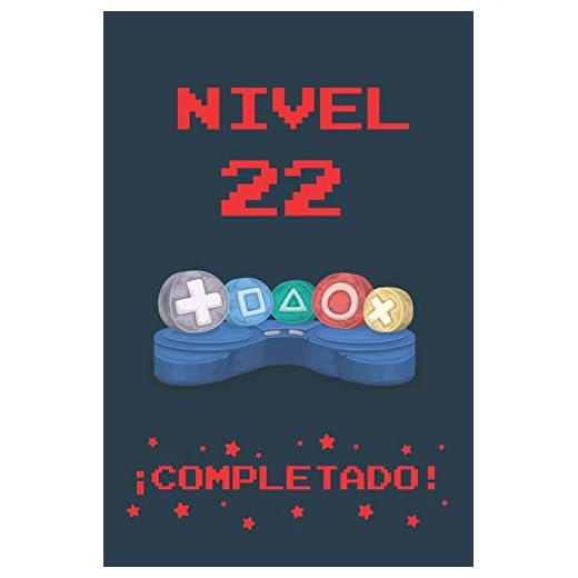 NIVEL 22 COMPLETADO: REGALO DE CUMPLEAÑOS ORIGINAL Y DIVERTIDO PARA JÓVENES GAMERS | DIARIO PERSONAL, CUADERNO DE NOTAS, LIBRETA DE APUNTES O AGENDA | 22 AÑOS DE EDAD | DISEÑO MANDO CONSOLA