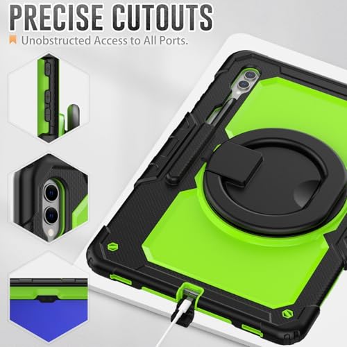 Coque Galaxy Tab S10 Ultra 14,6" antichoc 3 couches vert - 2