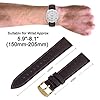 ANNEFIT Retro Watch Strap 19mm, Crazy Horse Leather Watch Band with Quick Release, Gold Stainless Steel Buckle (Vintage Brown) #3