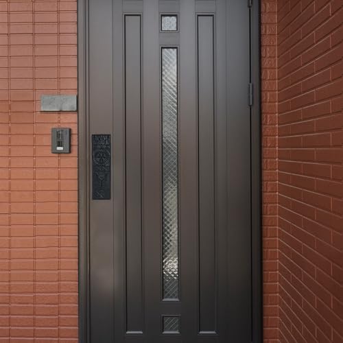 Push Plate with Black Powder Coat Finish Heavy Duty Easy Installation Hardware | Single Unit | 10 inch Height x 3 inch Width - Thumbnail 6