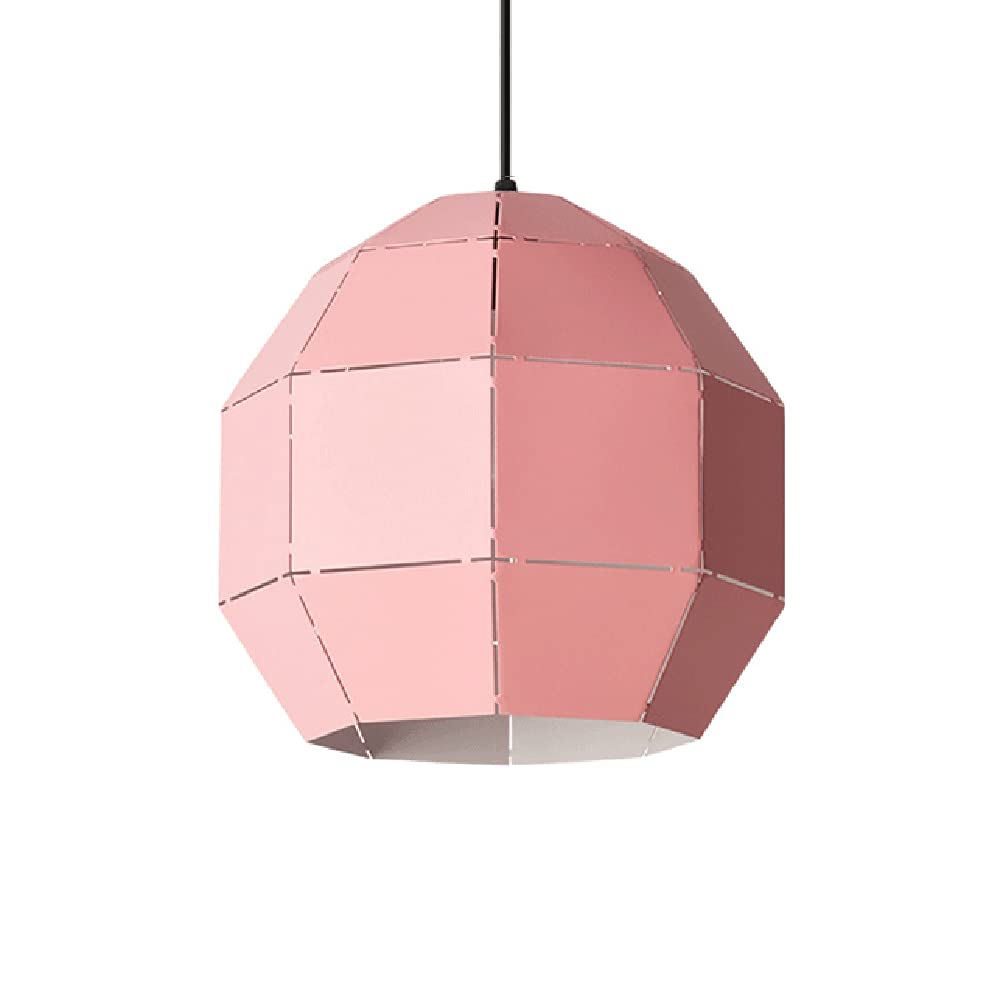 Polygonaron Color Lights Boe Glow Kutek żelazny żyrandole Kreatywne przemysłowe wyposażenie oświetleniowe E27 Regulowana lampa zawiesinowa do życia hotel kuchenny din/żółty