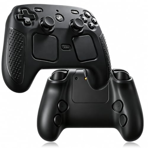 Protective Case Compatible with 2026 Steam Controller 2, Soft Silicone Case Skin Cover, Anti-Slip Shockproof Black Shell for Full Protection, Steam Controller Accessories