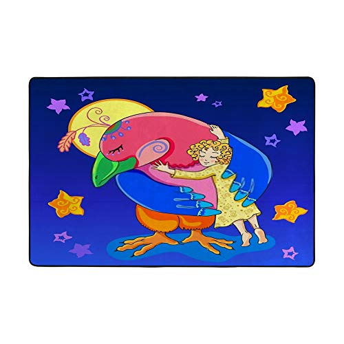 Tapis de décoration moderne oiseau grande taille pour masquer un sol froid