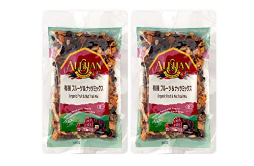 無添加 有機フルーツ&ナッツミックス 120g×2個 ★ ネコポス ★ 海外認証の原材料 有機レーズン, 有機なつめやし, 有機オーツ麦粉, 有機ひまわりの種, 有機くるみ, 有機りんご, 有機アーモンドをミックスしました。