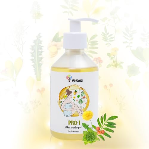 Verana Huile Apaisante pour les Soins de la Peau Avant et Après le Rasage, L'épilation, Cire épilatoire, Contre la Douleur, Apaise, Soulage les Irritations,...