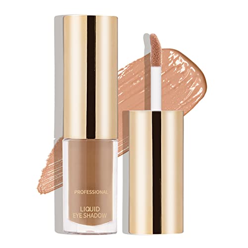 Boobeen Ombre à paupières liquide mate, Ombre à paupières liquide imperméable longue durée, Ombre à paupières crème mate veloutée, Maquillage d'ombre à paupières neutre Cover