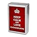 Zigarettenbox mit Namen Zuckerpuppe - Personalisierte Hülle mit Design Keep Calm - Zigarettenetui, Zigarettenschachtel, Kunststoffbox