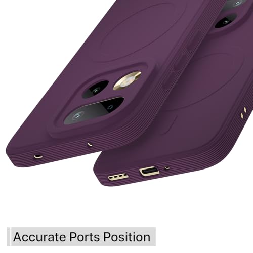 Image of Pikkme Back Cover for Realme 16 Pro 5G Soft Matte Silicone Mag-Safe Design (Mag-Safe Not Support) Camera Protection | Slim Fit Bumper Cover (Purple)