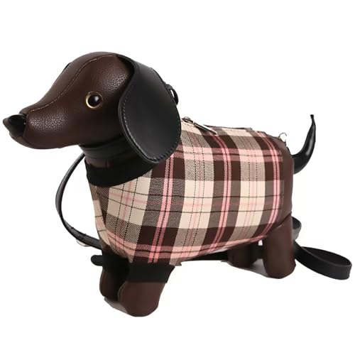 Image of Women PU Leather Unique Novelty Dog Shaped Crossbody Shoulder Bag Handbag Purse