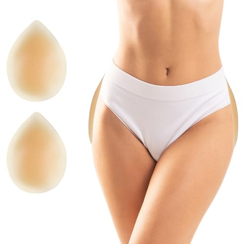 2 Pcs Hip Pads for Women, Self-Adhesive Silicone Hip Enhancer Yellow
