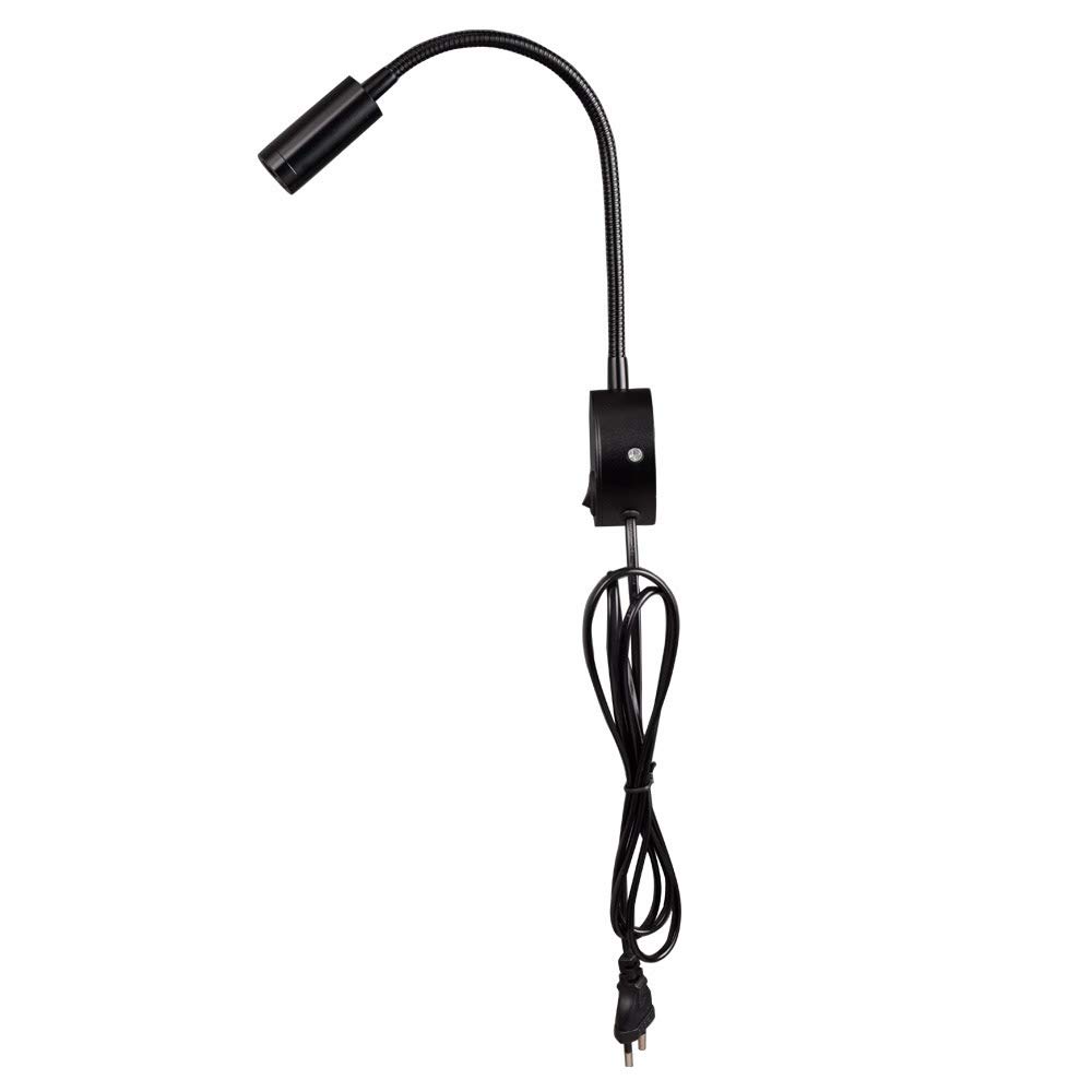 Lámpara de Lectura con Enchufe, Cuello de Cisne Flexible, luz de Lectura Flexible, Obras de Arte, espectáculo, Aplique de Montaje en Pared, lámpara puntual con Interruptor, Luces de Lectura