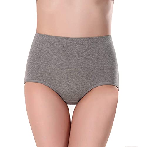 Image of Womens Underwear,Cotton Mid Waist No Muffin Top Full Coverage Brief Ladies Panties Lingerie Undergarments for Women Multipack