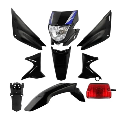 Kit carénage complet moto XTZ 125 panneaux latéraux garde-boue et cache réservoir bicolore