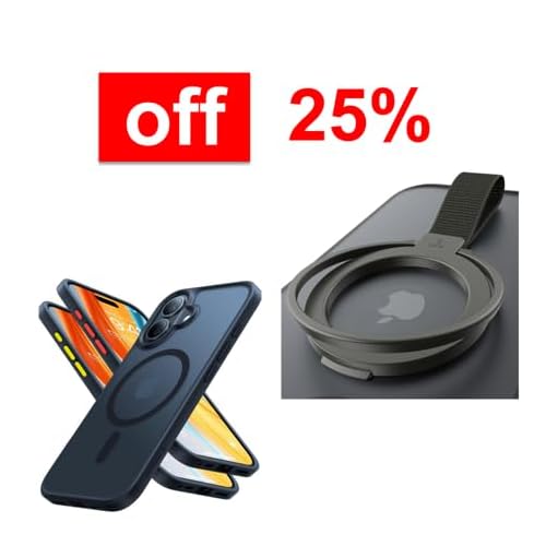 TORRAS Magnetic Phone Grip Ring Holder Kickstand & Magnetic Case