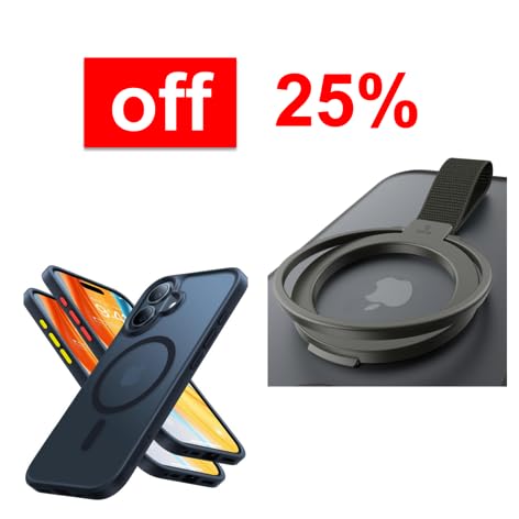 TORRAS Magnetic Phone Grip Ring Holder Kickstand & Magnetic Case - image 1