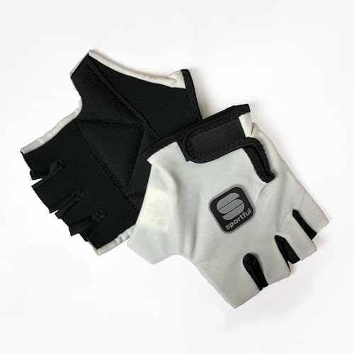 Guantes profesionales tamaño pequeño S blanco deportes palma resistentes anticallos, relleno antichoque, antideslizante ciclismo, gimnasio, bicicleta de carretera MTB spinning hombre mujer talla