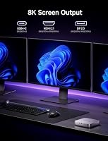 MINIS FORUM AI X1 Pro Mini PC, AMD Ryzen AI 9 HX 470 (12C/24T, bis zu 5,2 GHz), AMD Radeon 890M, 32GB DDR5 RAM, 2TB PCIe 4.0 SSD, Quad 4K Display HDMI/DP/USB4x2, Dual 2,5G LAN, Wi-Fi7, BT5.4, OCuLink – Ansicht 3
