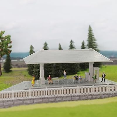 HO Scale 1:87 Model Trains Station Platform for Model Railway Scenery ZTHO01 (Unpainted)