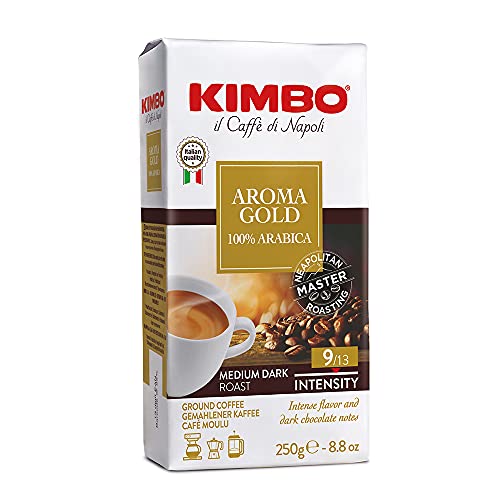 Café Kimbo Gold Arabica 250g pour le petit-déjeuner et les moments de partage en famille
