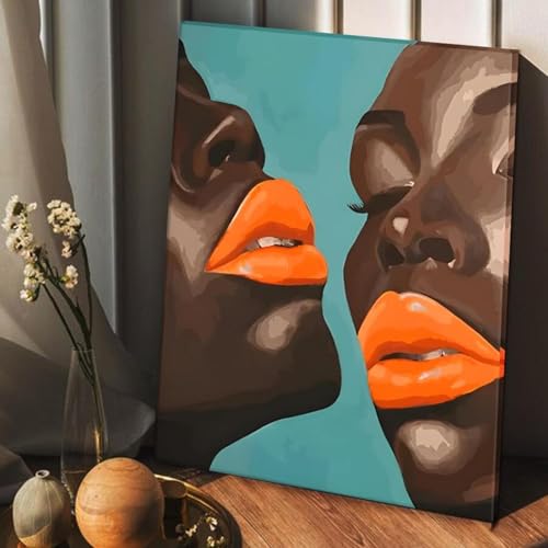 Toile murale femme africaine grand format pour mur vide salon