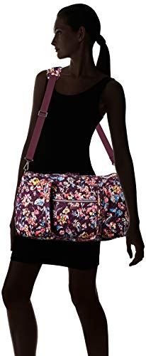 Vera Bradley Women's Vera Bradley Women s Signature Cotton Large Travel Duffel Travel Bag Indiana Rose One Size, Indiana Rose, Large 22 US