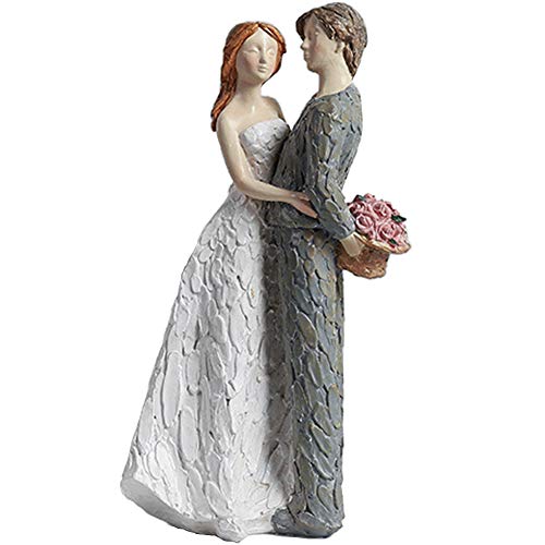 Statue de couple romantique cadeau d'anniversaire de mariage idéal
