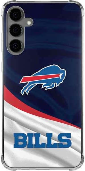 Skinit Clear Phone Case Compatible with Galaxy S24 Plus - Officially Licensed NFL Buffalo Bills Design
