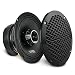 DS18 PRO-ZT6 Speaker - 6.5", 2-Way Pro Audio Midrange with Built-in Bullet Tweeter, 450W Max, 225W RMS, 4 Ohm, Red Metal Mesh Grill Included - Premium Quality Audio Door Speakers (1 Speaker)
