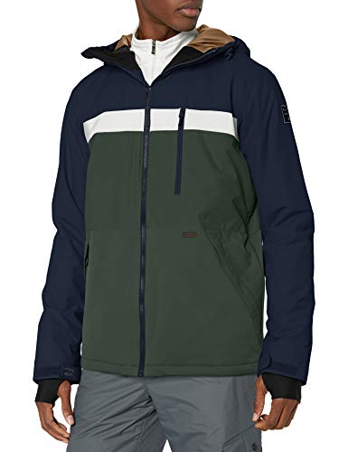 Billabong Men's All Day Snowboard Jacket, Forest, XL