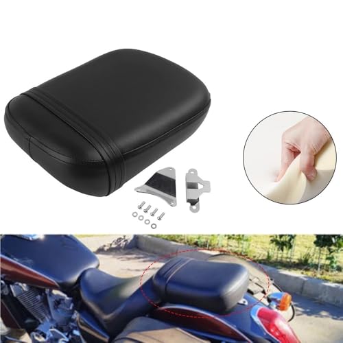 Cojín de pasajero VT750 trasero con acolchado confort para motocicleta Shadow ACE negro 2