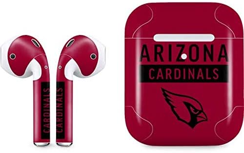 Skinit Decal Audio Skin Compatible with Apple AirPods 2 - Officially Licensed NFL Arizona Cardinals Red Performance Series Design