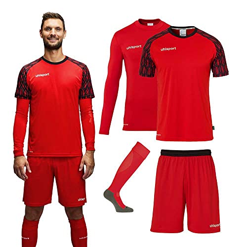 Uhlsport Reaction Goalkeeper Set 128 cm avec protections rembourrées