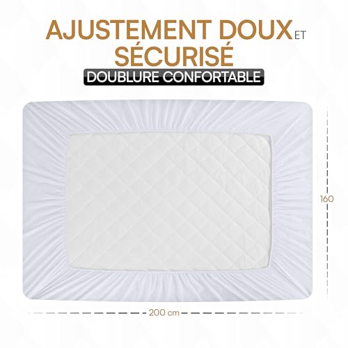 Protège matelas 160x200 Utopia Bedding pour lit double chaleureux - 6