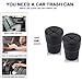 FIOTOK Car Trash Can with Lid, Mini Auto Garbage Can Leakproof Vehicle Trash Bin Fits Cup Holder in Console or Door for Automotive Car, Home, Office, Kitchen, Dinning Room 2 Packs