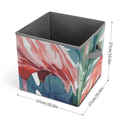 Boîte de rangement placard flamant rose pour optimiser le tri - 3