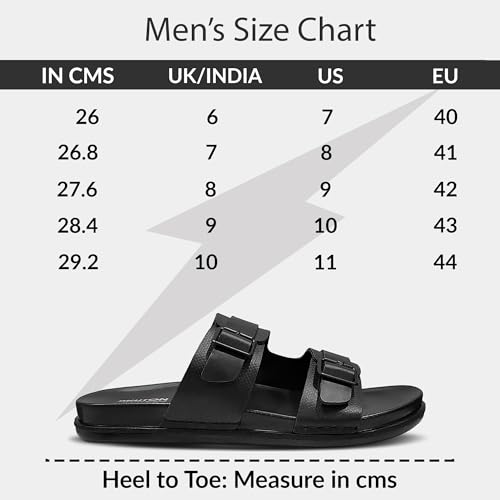 Image of BRUTON Stylish Men's Sandals | Comfortable, Lightweight & Anti-Skid | PU Material Casual Footwear for Office & Daily Use