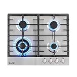 Baridi Gas Hobs (Stainless Steel, 60cm)