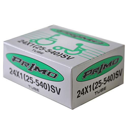 Kit 2 Câmaras Cadeira de Rodas Primo 24x1 (25-540) Válvula Americana Preto