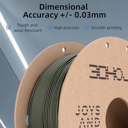 Image of 3DHoJor Carbon Fiber PLA Filament 1.75mm Brown 1KG, PLA-CF Filament 3D Printer Filament Dimensional Accuracy + /- 0.03mm, Fits for Most FDM 3D Printers-Brown