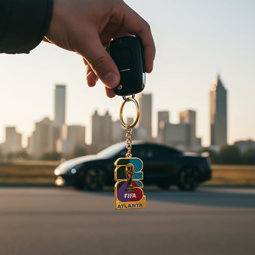 Image of 2026 FIFA World Cup Keychain - Officially Licensed, Collectible Gift for Fans, Durable Metal Ring for Keys, Backpacks