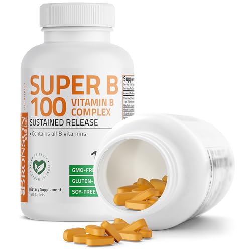 image for Bronson Super B100 Vitamin B Complex Sustained Release Contains All B 