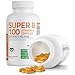 Bronson Super B100 Vitamin B Complex Sustained Release Contains All B Vitamins (Vitamin B1, B2, B3, B6, B9 - Folic Acid, B12), 120 Tablets