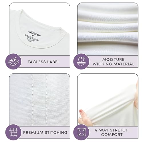 Rocky Men's Thermal Underwear Men Long Johns for Men Thermal Pants Mens Long Underwear Bottoms Warm Mans Base Layer Pants Mans Leggings Sports, Winter Cold Weather (White - X-Large)2