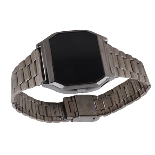 Brrnoo Reloj LED, Cronómetro Deportivo Digital Electrónico Multifunción, para Estudiante Tetragonum Reloj Deportivo Digital con Cierre Plegable Temporización de Alarma Función de Luz Nocturna(Negro)